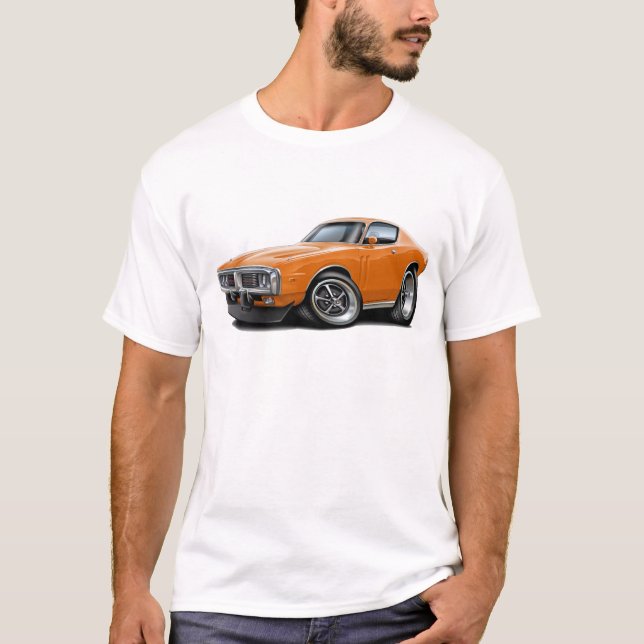Ladegerät-Orangen-Auto 1973-74 T-Shirt (Vorderseite)