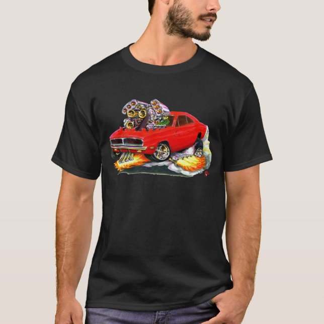 Ladegerät-Rot-Auto 1968-70 T-Shirt (Vorderseite)