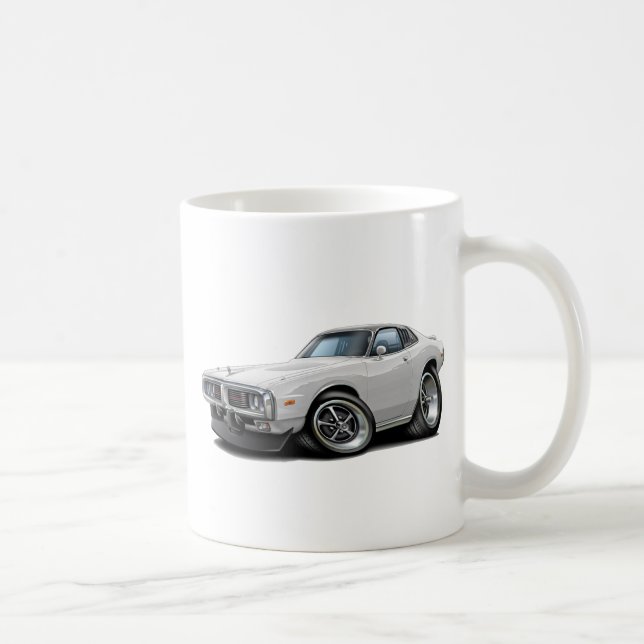 Ladegerät-Weiß-Schwarzes Opern-Spitzen-Auto Tasse (Rechts)