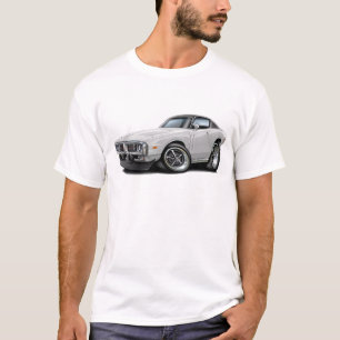 Ladegerät-Weiß-Schwarzes Spitzenauto 1973-74 T-Shirt