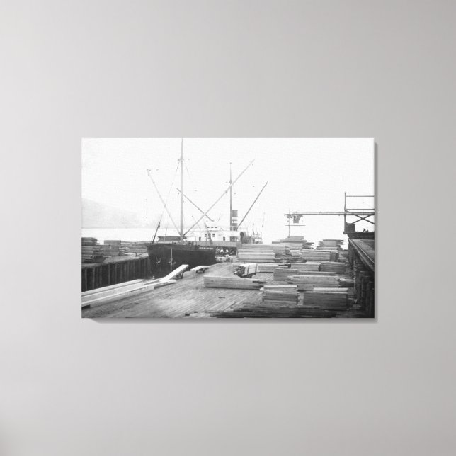 Ladelöhre auf einem Schiff des allgemeinen Hubbard Leinwanddruck (Vorderseite)