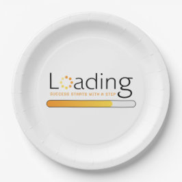 Laden - Erfolg beginnt mit einem Schritt Pappteller