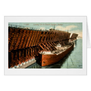Laden-Erz im Duluth-Überlegenen Hafen