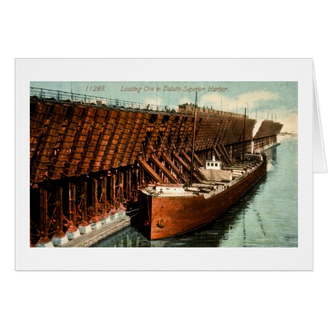 Laden-Erz im Duluth-Überlegenen Hafen (Vorderseite (Horizontal))