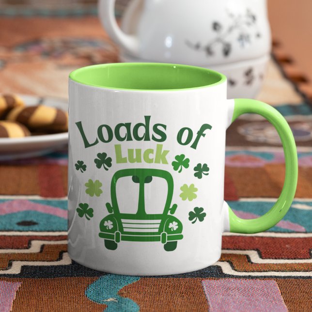Läden für den Luck St. Patrick's Day Truck Tasse (Loads Of Luck St Patrick's Day Truck Mug
)