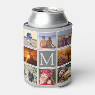 Laden Sie acht Foto mit Monogramm grauen Hintergru Dosenkühler