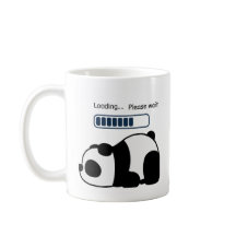 Laden Sie bitte warten Sie Funny Panda Zitat