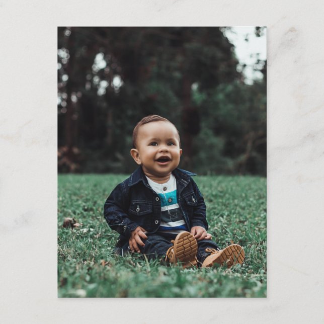 Laden Sie das eigene benutzerdefinierte Foto hoch Begleitkarte (Vorderseite)