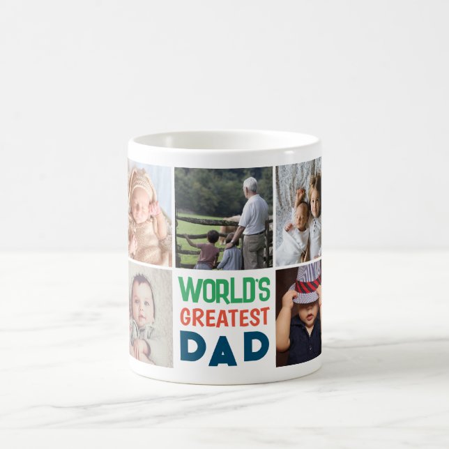 Laden Sie den größten Vater Ihres Fotos hoch Kaffeetasse (Mittel)