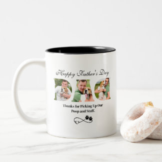 Laden Sie Foto Happy Vatertag Funny Dog Besitzer h Zweifarbige Tasse