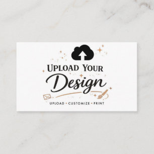 Laden Sie Ihr Design-Branding hoch Visitenkarte