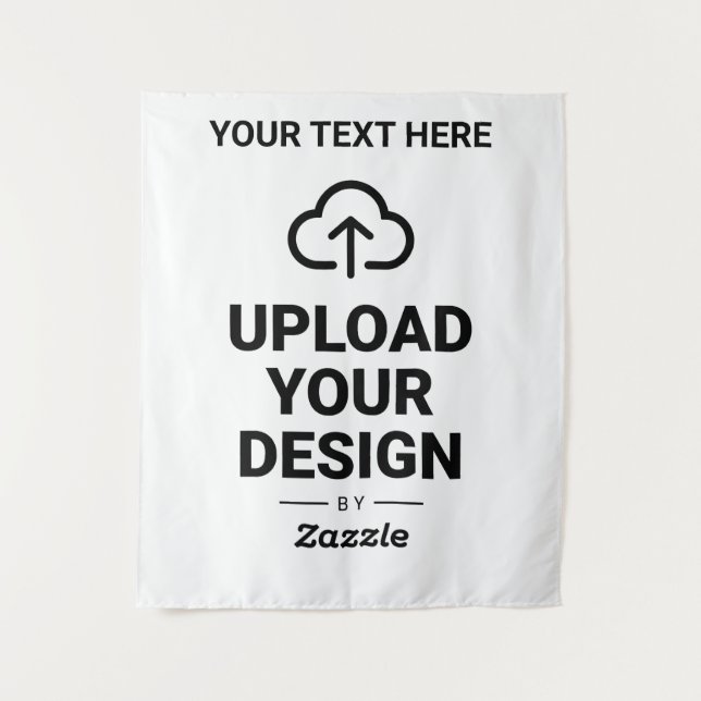 Laden Sie Ihr Design und Text hoch Wandteppich (Vorderseite)