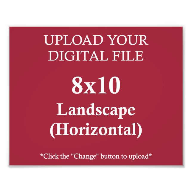Laden Sie Ihr eigenes 8 x 10-Design hoch ・ Foto dr (Vorne)