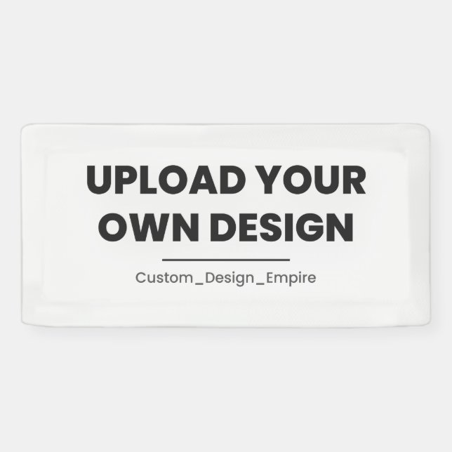 Laden Sie Ihr eigenes Design hier hoch | Benutzerd Banner (Horizontal)