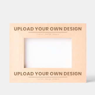 Laden Sie Ihr eigenes Design hier hoch | Benutzerd Geätzte Rahmen
