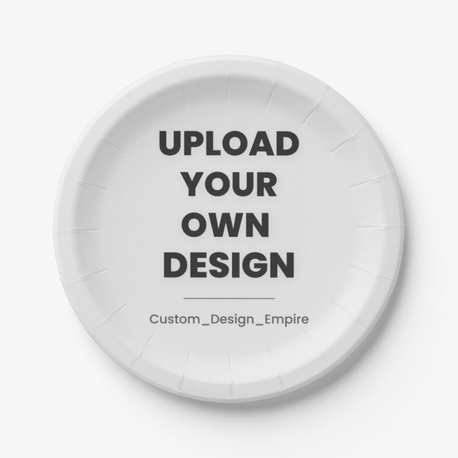 Laden Sie Ihr eigenes Design hier hoch | Benutzerd Pappteller (Vorderseite)
