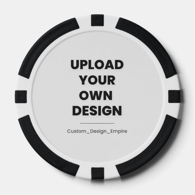 Laden Sie Ihr eigenes Design hier hoch | Benutzerd Pokerchips (Vorderseite)