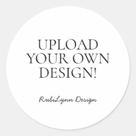 Laden Sie Ihr eigenes Design hoch, individueller S Runder Aufkleber