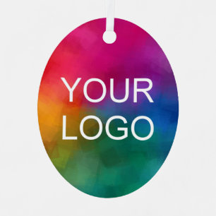 Laden Sie Ihr eigenes Firmenlogo in doppelseitigem Ornament Aus Metall