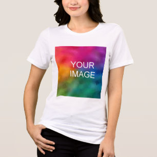 Laden Sie Ihr eigenes Foto kaufen Online Shop Frau Tri-Blend Shirt