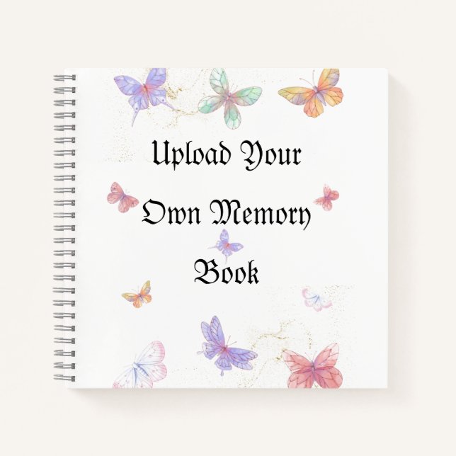 Laden Sie Ihr eigenes Memory Spiral Notizbuch 8,5" (Vorderseite)
