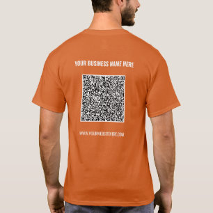 Laden Sie Ihr eigenes QR-Code Business T-Shirt Bei
