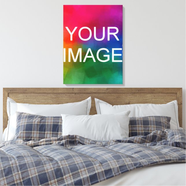 Laden Sie Ihr Foto-Bild oder Logo hoch. Leinwanddruck (Insitu (Schlafzimmer))