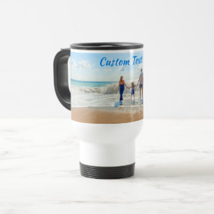 Laden Sie Ihr Foto-Geschenk mit individuellem Text Reisebecher