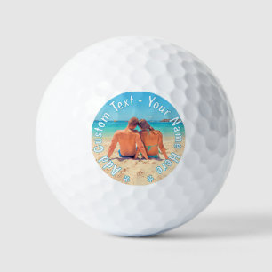 Laden Sie Ihr Foto Golfbälle Geschenk Benutzerdefi