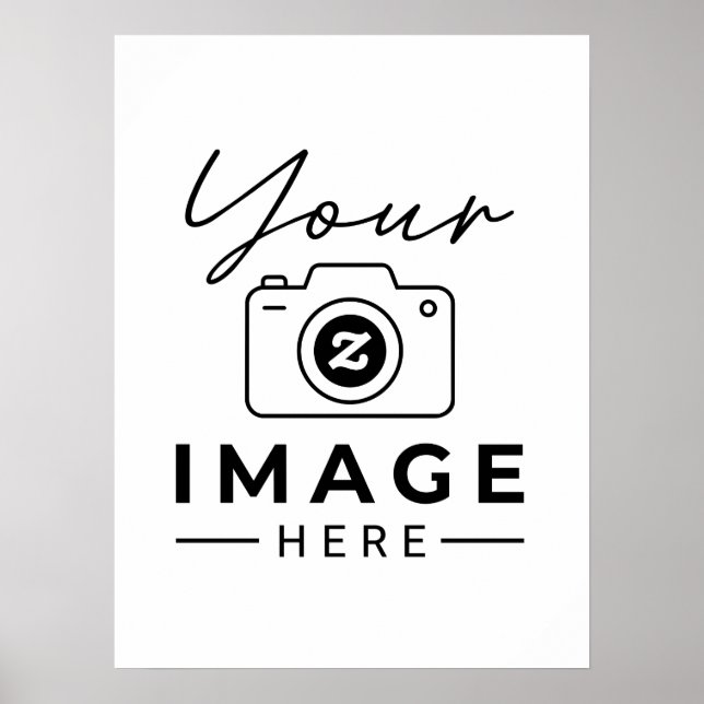 Laden Sie Ihr Foto hoch Poster (Vorne)
