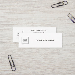 Laden Sie Ihr Geschäft-Logo Modern Simple Vorlage Mini Visitenkarte