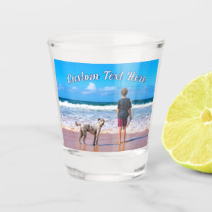 Laden Sie Ihr Haustier-Foto auf Shot Glas Geschenk