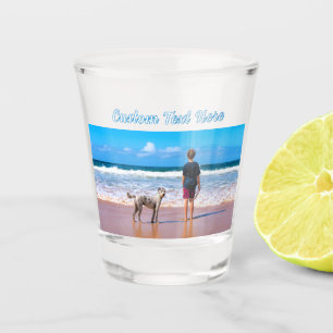 Laden Sie Ihr Haustier-Foto auf Shot Glass-Geschen Schnapsglas