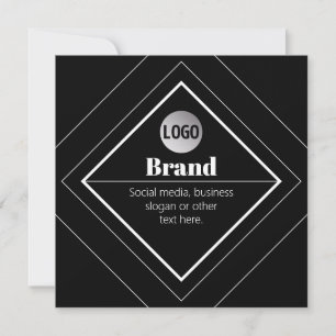 Laden Sie Ihr Logo & anpassbaren Textdesign hoch Einladung