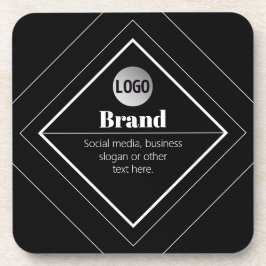 Laden Sie Ihr Logo & anpassbaren Textdesign hoch Getränkeuntersetzer