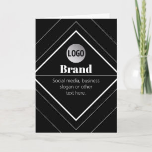 Laden Sie Ihr Logo & anpassbaren Textdesign hoch Karte