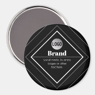 Laden Sie Ihr Logo & anpassbaren Textdesign hoch Magnet
