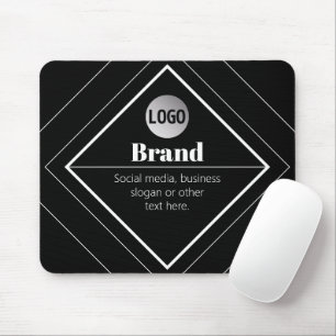 Laden Sie Ihr Logo & anpassbaren Textdesign hoch Mousepad