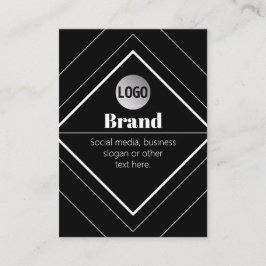 Laden Sie Ihr Logo & anpassbaren Textdesign hoch Visitenkarte