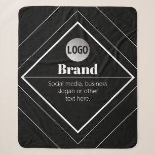 Laden Sie Ihr Logo & anpassbares Textdesign hoch Sherpadecke