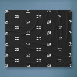 Laden Sie Ihr Logo einfach mehrmals in das Logo ho Fleecedecke