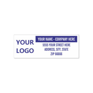 Laden Sie Ihr Logo Name Adresse Farb Stempel Beisp