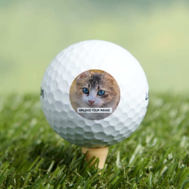 Laden Sie Ihr Niedliches Cat-Foto hoch Golfball (Insitu T-Shirt)