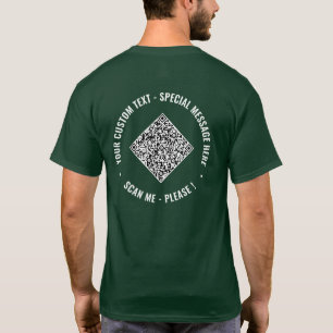 Laden Sie Ihr QR-Code Custom Text T-Shirt Beispiel