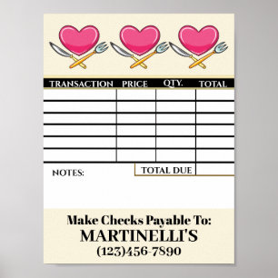 Laden Sie Ihr Rechnungsformular herunter Poster