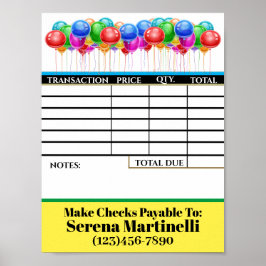 Laden Sie Ihr Rechnungsformular herunter Poster