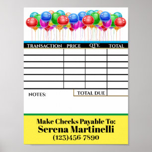 Laden Sie Ihr Rechnungsformular herunter Poster