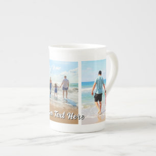 Laden Sie Ihre Fotocollage Bone China Tasse mit Te