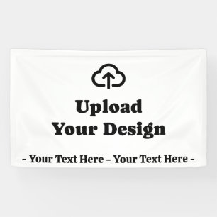 Laden Sie Ihre Grafik und Ihren Text hoch Banner