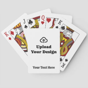Laden Sie Ihre Grafik und Ihren Text hoch Spielkarten